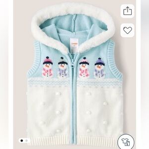 🌟GYMBOREE Snowman Sweater Vest. Size 12🌟